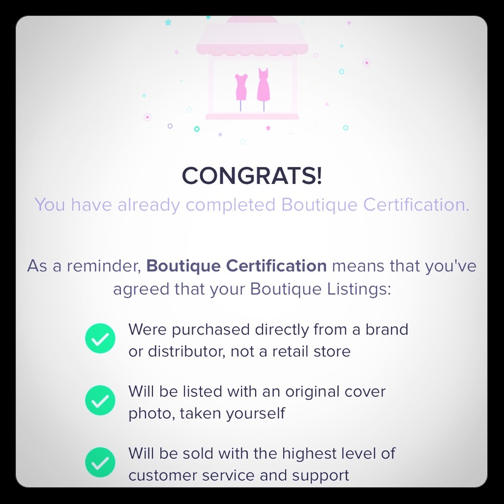 I made it to my boutique certified closet! ❤️